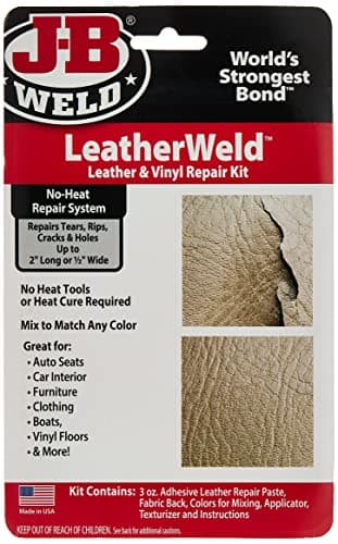 J-B Weld 2130 Vinyl and Leather Repair Kit, 3 oz, Black