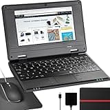 G-Anica GBook Laptop Computer(7 inch), Quad Core Powered by Android 12.0, Netbook Computer with WiFi, Webcam and Bluetooth, Mini Laptop with Bag, Mouse, and Mouse Pad for Kids