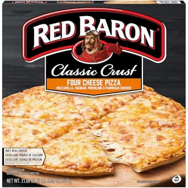 Red Baron Classic Four Cheese Pizza (Frozen), 21.06 Oz