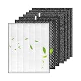 7 Pack 3000 Replacement Filters Compatible with 3000,3000M,3000 Pro Air-Purifier, 1 Filter, 2 Activated Carbn & 4 Extra Carbn Pre-filters, 7 Pack (1+2+4)