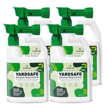 Outdoor YardSafe | Kills & Repels Mosquitoes, Ticks, Fleas, Mites & More with Natural Essential Oils | Family & Pet-Safe | Eco-Friendly | 4 Quarts (128 Oz.)