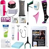 Tummy Tuck Post Surgery Supplies Kit (31 Piece Set) - Recovery Must Haves Package for Mommy Makeover Abdominoplasty