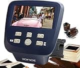 zonoz FS-Five Digital Film & Slide Scanner - Converts 35mm, 126, 110, Super 8 & 8mm Film Negatives & Slides to JPEG - Includes Large Bright 5-Inch LCD & Easy-Load Film Inserts Adapters