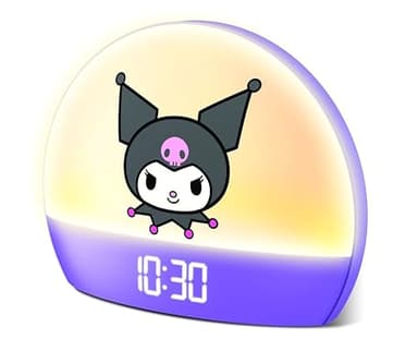 Hello Kitty Sunrise Alarm Clock - Multicolor Lights, USB Charging, LED Display, and Snooze Function