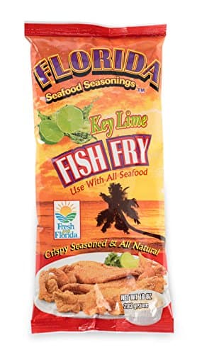 Fish Fry Seasoning by Florida Seafood Seasonings - 2 Pack x 10 oz - Key Lime Flavored Fish Batter Seasoning