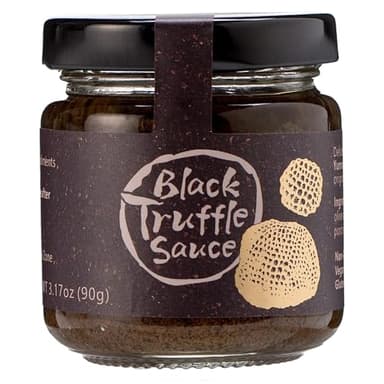 VIGOROUS MOUNTAINS Black Truffle Sauce - 3.17 oz Vegan Paste Pasta Pizza Seasoning in Extra Virgin Olive Oil