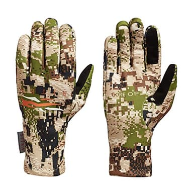 SITKA Traverse Gloves – Lightweight Stretch Camo Hunting Gloves with Touchscreen Compatibility for Men, Optifade Subalpine, Large