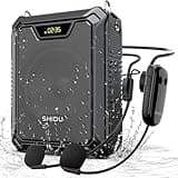SHIDU Voice Amplifier with Wireless Microphone, IPX6 Waterproof 30W Power Amplifier Wireless & Wired Microphone Bluetooth Speaker Personal Megaphone PA System for Teachers Meeting Speech Outdoors