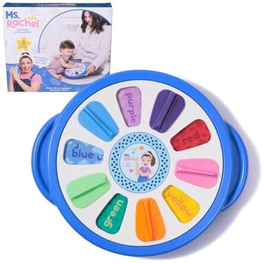 Ms. Rachel Official Spin Along Learning Wheel with 3 Learning Play Modes, Educational Toys & Toddler Toys for Girls & Boys Ages 1-3+