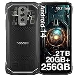 DOOGEE Blade 10 Ultra (2025) Rugged Smartphone, 20GB RAM+256GB ROM Rugged Phone Unlocked Android 14,6.56''90Hz Display,50MP Camera, IP68/IP69K Waterproof Phones, Face ID/NFC/GPS/OTG