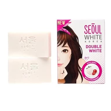 SEOUL WHITE KOREA Double White Soap 60g x 2 Bars