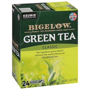 Bigelow Green Tea Keurig K-Cup Pods, 24 Count Box (Pack of 4) Caffeinated 96 K-Cup Pods Total