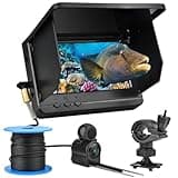 Fish Finder,Underwater Fishing Camera Equipped with Infrared Night Vision Function, IP67 Waterproof, and ice Fishing Camera a Portable Fish Finder, in Rivers, Lakes, Kayaks and Boats.