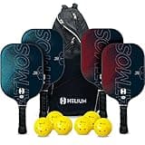 Helium Pro Carbon Fiber Pickleball Paddles - USAPA Certified - High-Spin Texture, Lightweight Honeycomb Core
