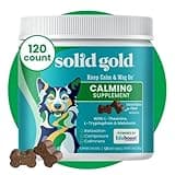 Solid Gold Dog Calming Chews for Dogs, Treats with Melatonin & Valerian Root - 120 Count, All Breeds & Sizes
