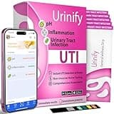 [URINIFY UTI] Mobile App at Home Urinary Tract Infection (UTI) Test Strips, Urine Test Strips, Urinary pH Test Strips, urinalysis Test, Leukocytes, Nitrite, and pH (5 Counts (Pack of 1))