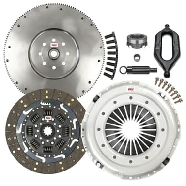 ClutchMaxPRO 13" Performance Stage 2 Clutch Kit with Flywheel with fork Compatible with Dodge 1994-2003 Ram 2500 Ram 3500 5.9L 6cyl Cummins Turbo Diesel NV4500 5-Speed (CP05192HDFW-CF135-ST2)