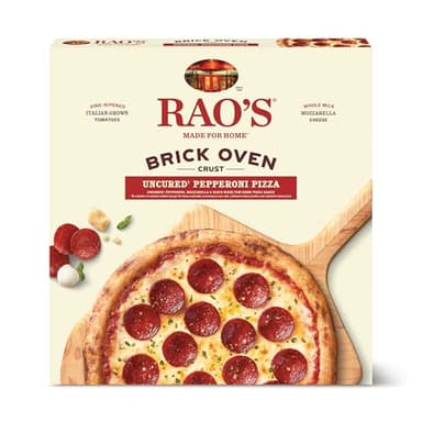 Rao's Made for Home Frozen Pizza - Uncured Pepperoni, Brick Oven Crust, Premium Quality, Fresh Shredded Whole Milk Mozzarella Cheese