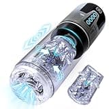 Automatic Male Masturbator Penis Pump - Upgrade Electric Pocket Pussy Stroker with 7 Sucking 7 Thrusting Rotating & Vibrating Modes Adult Sex Toys Blowjob Machine for Men's Pleasure