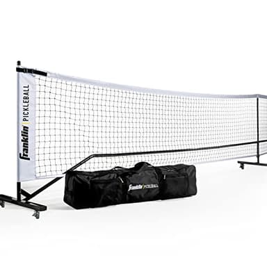 Franklin Sports Pickleball Net - Official Size with Wheels -Superior Portability