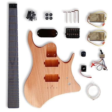 BexGears DIY Headless Style Electric Guitar Kits Mahogany Body Hard Maple neck You Build The Guitar