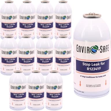 ENVIRO-SAFE R1234YF Stop Leak, Repairs Leaks in R1234YF Vehicle A/C's, DIY Friendly Installation