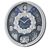 Seiko Melodies in Motion Wall Clock, Glittering Starry Night