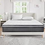 EIUE Queen Size Mattress 10 Inch,Bed-in-a-Box,Hybrid Mattress,Individual Pocket Spring Mattress,Medium Firm Mattresses,Breathable Comfortable for Sleep Supportive and Pressure Relief