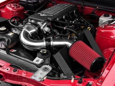 SR Performance Aluminum Cold Air Intake Polished | High Flow Intake System Upgrade with Reusable Filter | Compatible with 2005–2009 Ford Mustang GT 4.6L and Bullitt Models