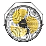 VINICAYA 12 Inch Wall Mount Fan, 2800 CFM Metal Industrial Wall Fan with Poweful Motor, 3 Speed, Indoor Use for Warehouse, Workshops, and Garage, ETL Listed