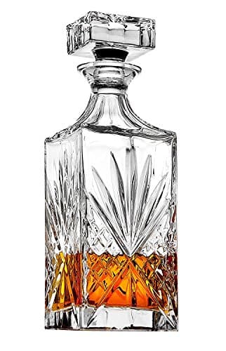Godinger Dublin Whiskey Decanter, Liquor Decanter, Alcohol Decanter, Beer Decanter, 750ml