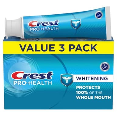 Crest Base Pro-Health Whitening Toothpaste (4.3oz) Triple Pack, Teeth Whitening
