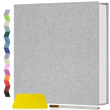 Popotop Photo Album Self Adhesive Scrapbook Album for 4x6 5x7 8x10 Pictures DIY Photo Book as Scrapbooking Supplies Kits, Birthday Gifts for Women Mom Wedding Baby Family Travel