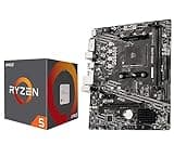 INLAND AMD Ryzen 5 5500 Unlocked Desktop Processor with MSI A520M-A PRO Gaming Motherboard (AMD AM4, DDR4, PCIe 4.0, Micro-ATX),