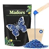 Madors Hard Wax Beads for Hair Removal -1lb/16oz Wax Beans Kit with 10 Wax applicator Sticks for Full Body, Facial, Brazilian Bikin,and legs…