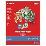 Canon 7981A004 Photo Paper Plus, Matte, 8-1/2 x 11 (Pack of 50 Sheets)