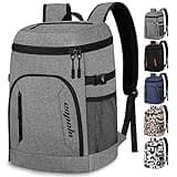 Capolo Cooler Backpack 30 Cans, Insulated Backpack Cooler Leak Proof Large Capacity Thermal Bag Beverage Soft Cooler Bag Lunch Camping Travel Picnic Hiking for Men Women Gray
