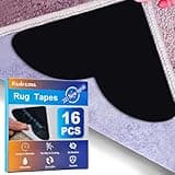 Kadrama Rug Corners Gripper, (16 Pack) Carpet Tape for Hardwood Floor, Non Slip Grippers Pads to Hold Rugs Down, Prevent Sliding Grip Stickers No Damage on Wood Area Rug Anti Curling
