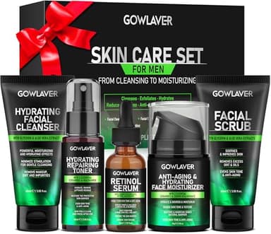 Gifts for Men,Skin Care for Men,Hydrating & Moisturizing Face Care Routine for Mens All Skin Types,Birthday Fathers Gifts Valentines for Him Dad Boyfriend Husband Christmas Stocking Stuffers