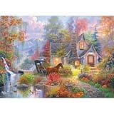 RoseArt - Abraham Hunter - Fairytale Cottage - 1000 Piece Jigsaw Puzzle for Adults
