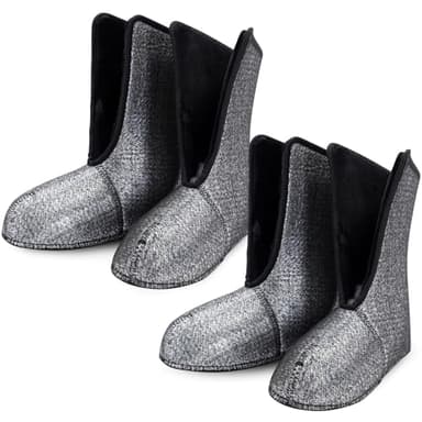 Ramede 2 Pairs Men Waterproof Duck Hunting Boot Liners Warm Boot Socks with Aluminum Film Waterproof Boots Liners for Outdoor Winter Duck Hunting(Men's 11)