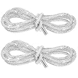 1Pairs ( 2 laces ) Rhinestone Shoe Laces, Rhinestone Glitter Rope Rhinestone Laces Bling Shoe Laces, Bling Hoodie String Glitter Shoe Laces for Boots, Tennis Shoes, Running Shoes, Clothing Accessories