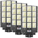 XMPTYN Solar Street Light 8000W, Solar Street Lights Outdoor Waterproof, 240000LM 8000K Solar Powered Street Light Dusk to Dawn with Motion Sensor, LED Wide Angle Lamp