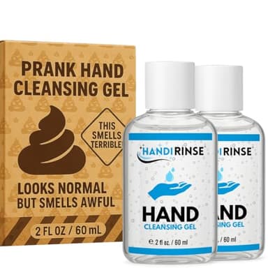 Stinky Hand Cleansing Gel Prank – 2 Pack Funny Gag Gift, Looks Like Real Hand Sanitizer but Smells Awful – Perfect for Office Pranks, Parties & April Fools