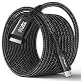 JSAUX USB C to HDMI Cable 10ft | 4K@60Hz | USB 3.1 Type C to HDMI 2.0 Cord for Home Office, (Thunderbolt 3/4 Compatible) with iPhone 16 Pro Max, MacBook Pro/Air, Galaxy S8 to S24, iPad Pro, iMac-Black