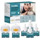 Cat Calming Diffuser 8 in 1 Multicat Pheromone Diffuser Pheromones to Calm Stress and Anxiety Relief Products Plug in Refill Anti Aggression for Cats Spraying No More Stop Cat from Urinating In House
