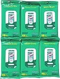 Clorox Cleaning Wipes - 90 Count - Resealable Package - Fresh Scent, 15 Count (Pack of 6)
