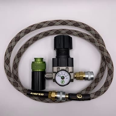 Clover Airsoft - Amped Airsoft HPA SLP Regulator (Regulator with Standard Weave Line, Snake)