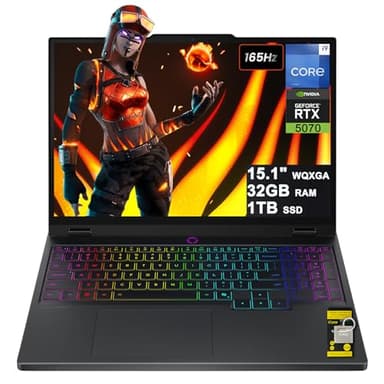 Lenovo Legion 5i AI-Powered Gaming Laptop 15.1" WQXGA 2560x1600 OLED 165Hz Intel 24-core i9-14900HX 32GB RAM 1TB SSD GeForce RTX 5070 DLSS4 (Up to 798 AI Tops) RGB Backlit Win11 ICP Hub w/Copilot AI