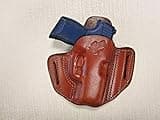 Braids Holsters Fits SIG P365, Brown Leather Pancake OWB Holster, Choose Hand Orientation (Right)